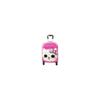 Generic Kids Hard Trolley Luggage Dark Pink 18 inch