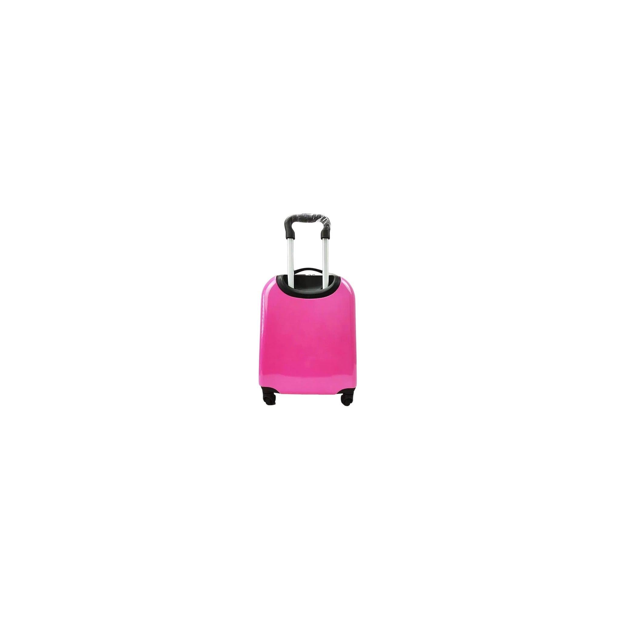 Generic Kids Hard Trolley Luggage Dark Pink 18 inch