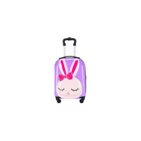 Generic Kids Hard Trolley Luggage Lavender 18 inch