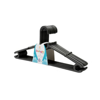 Clothes Hanger Plastic Black 38 CM 20 Pcs