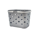 Storage Basket Plastic Grey White 18 CM 14 CM 14 CM