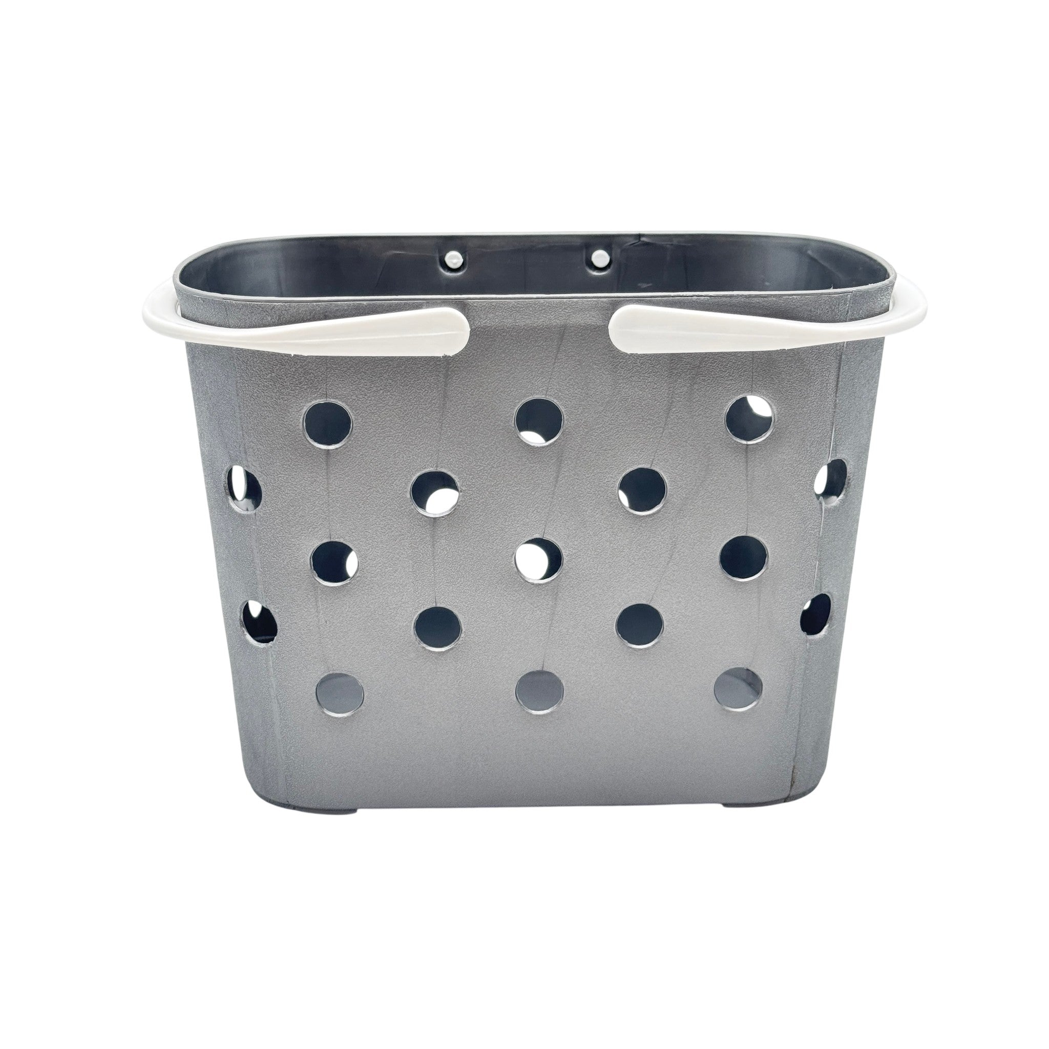 Storage Basket Plastic Grey White 18 CM 14 CM 14 CM