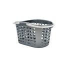 Storage Basket Plastic Grey White 26x18x16 CM 1 Pcs