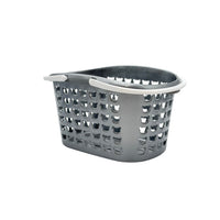 Storage Basket Plastic Grey White 26x18x16 CM 1 Pcs