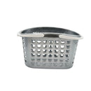 Storage Basket Plastic Grey White 26x18x16 CM 1 Pcs