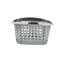 Storage Basket Plastic Grey White 26x18x16 CM 1 Pcs