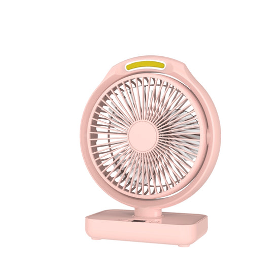 Rock Light LED Rechargeable Fan Pink 5 Inch