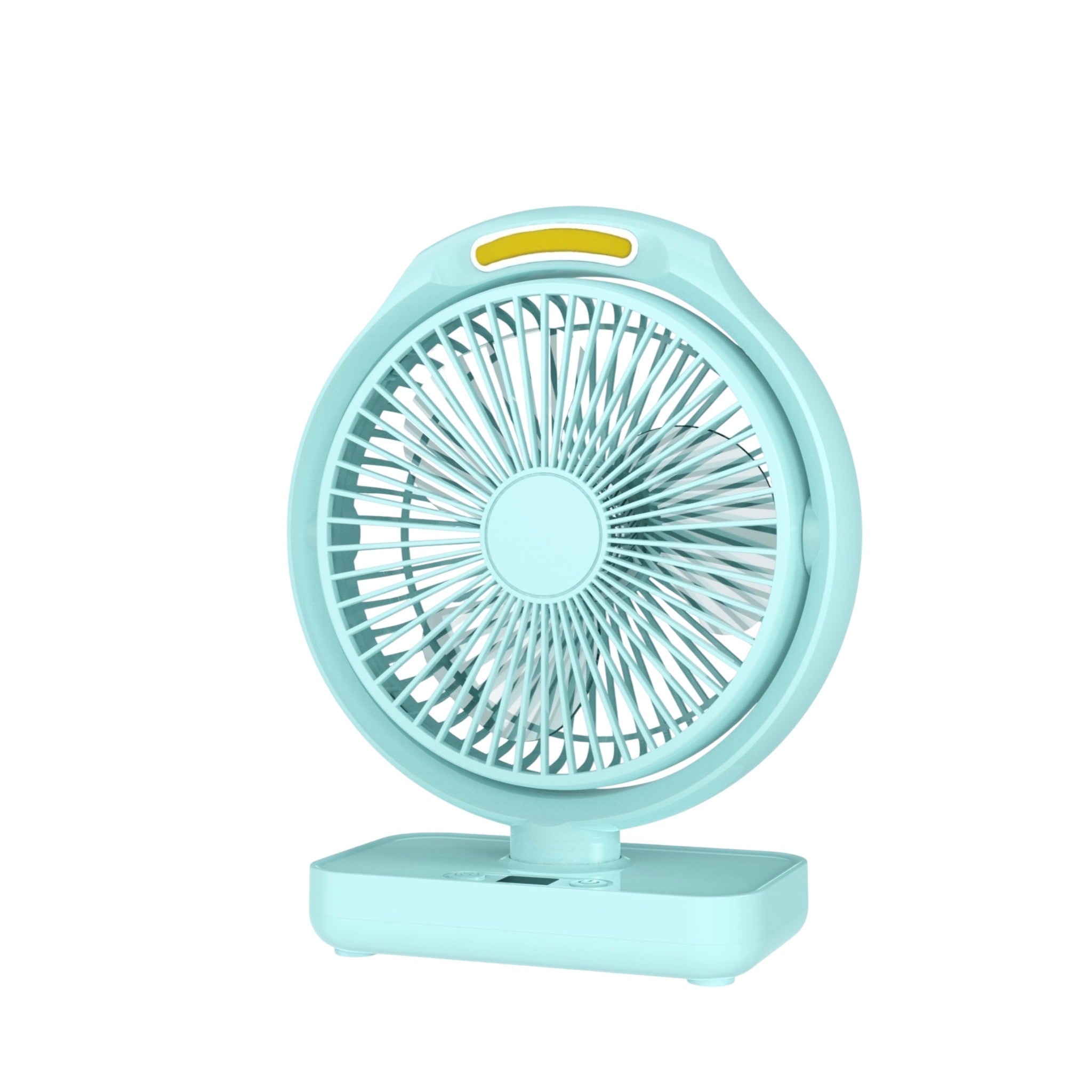 Rock Light LED Rechargeable Fan Pink 5 Inch