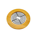 Iron Bamboo Kitchen Rack Black