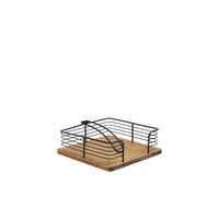 Iron Bamboo Kitchen Organizer Black