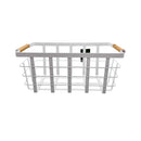Iron Bamboo Wire Kitchen Organizer White
