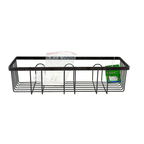 Iron Bathroom Organizer Black 32 x 12 x 8 cm