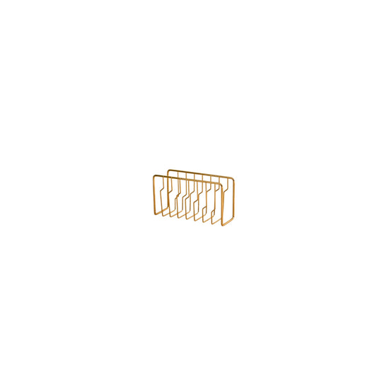 Iron Napkin Holder Gold 11 x 5 x 8 cm