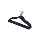 Velvet Hanger Set Black 41 CM 10 Pcs for Clothes Drying