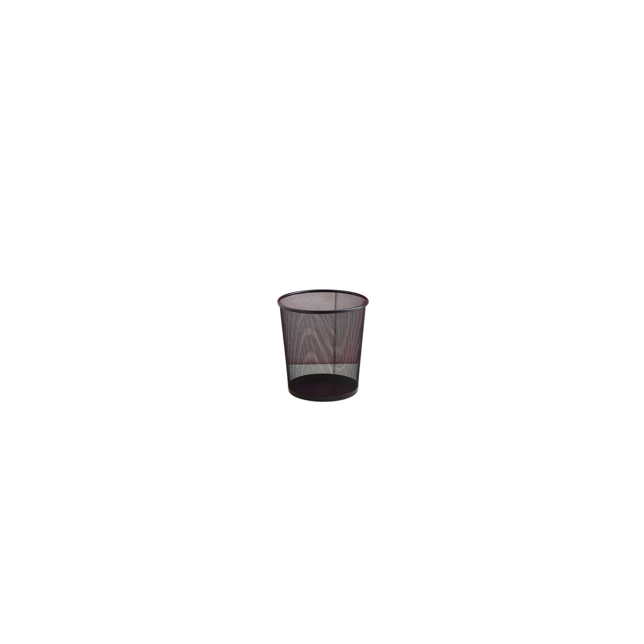 Open Top Bin Metal Black 28 CM 23x23 CM 1 Pcs
