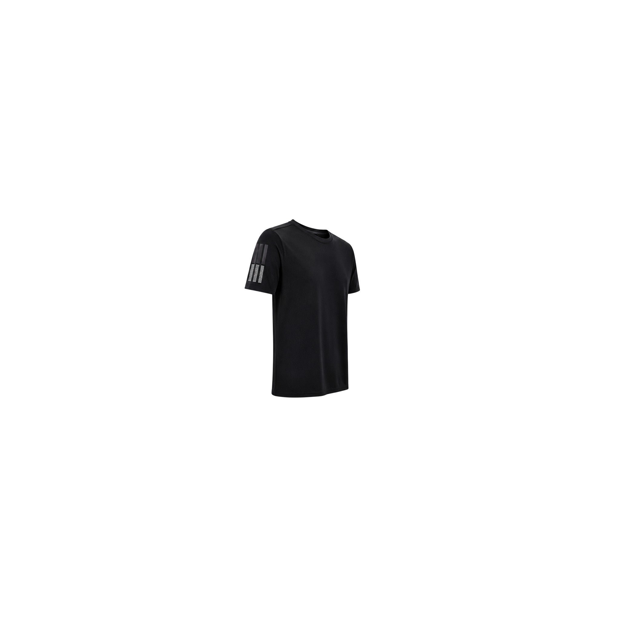 Mens Activewear Half Sleeves T - shirt Black Xxs