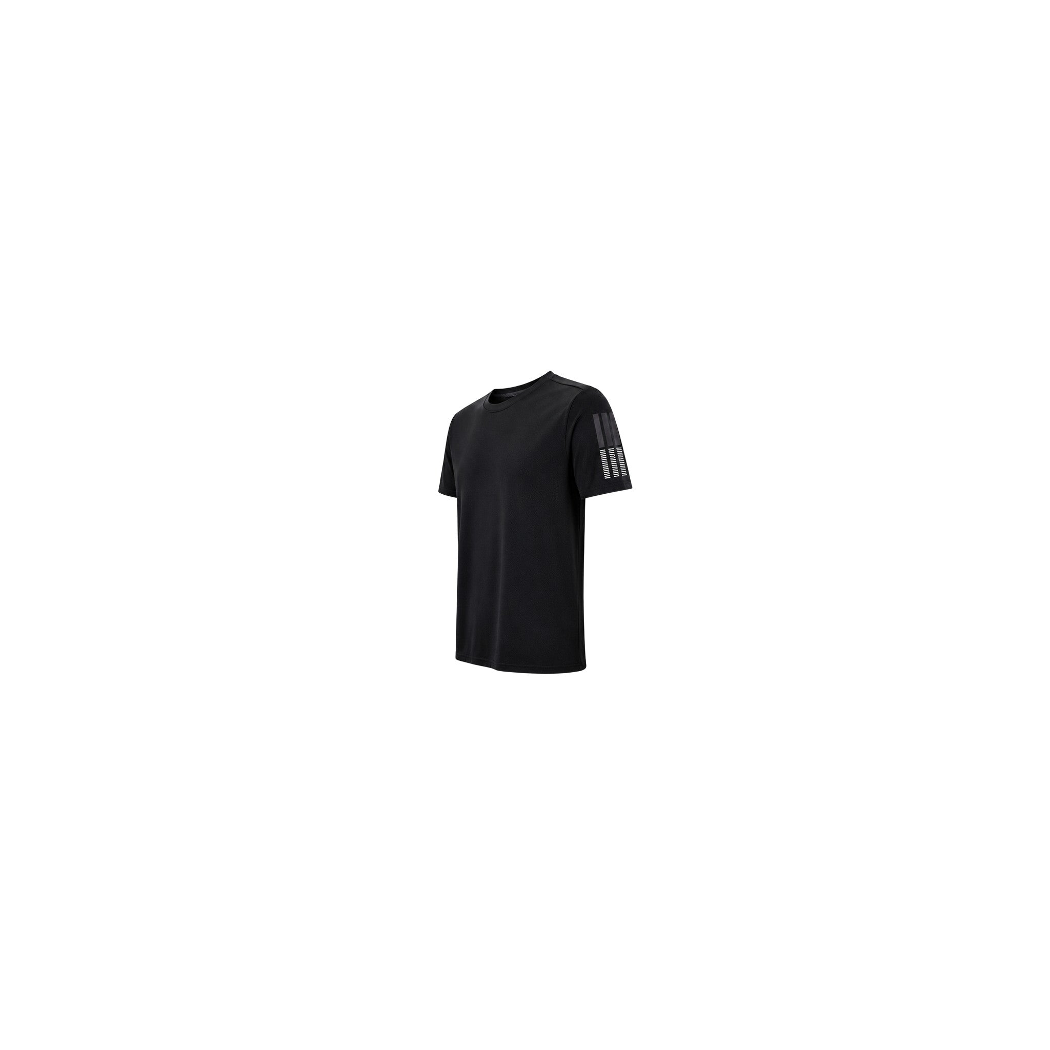 Mens Activewear Half Sleeves T - shirt Black Xxs