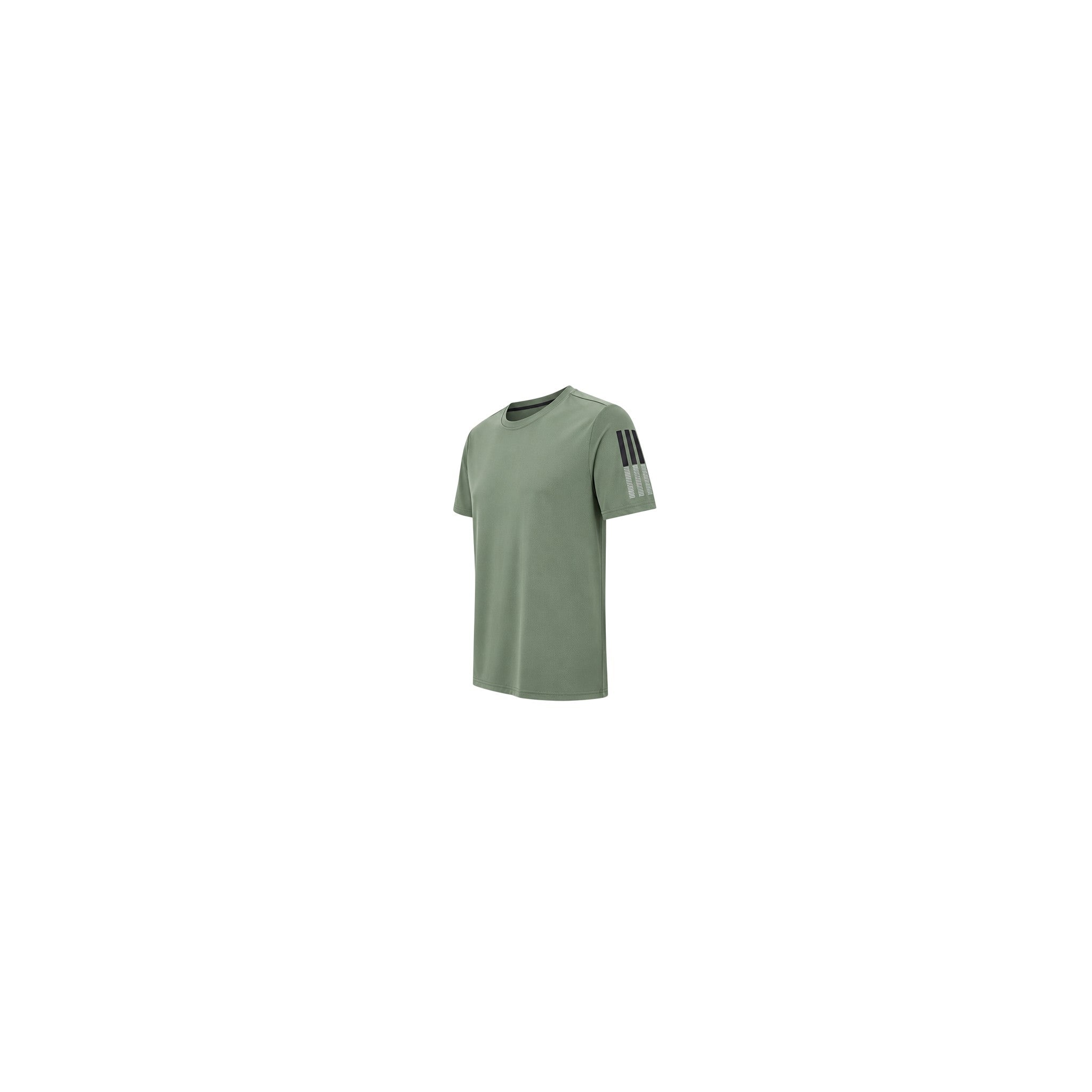 Mens Activewear Half Sleeves T - shirt Green Xxs