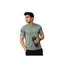 Mens Activewear Half Sleeves T - shirt Green Xxs
