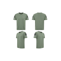 Mens Activewear Half Sleeves T - shirt Green Xxs