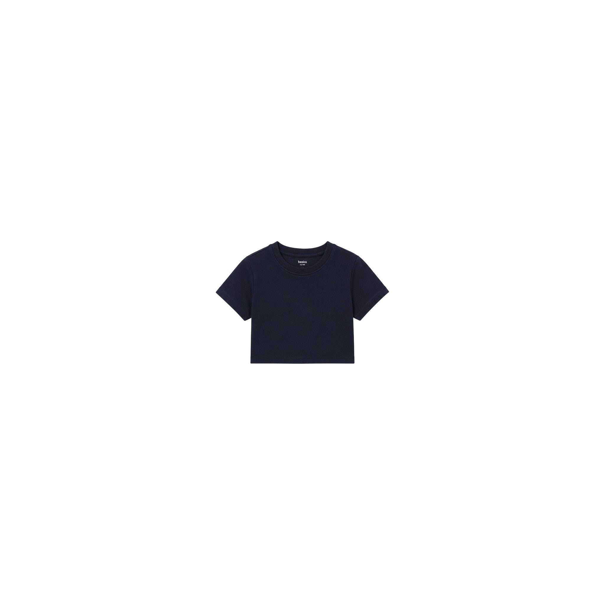 Basic Girls T Shirt Solid Black