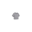 Basic Girls T Shirt Solid Grey Melange
