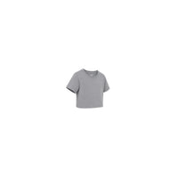 Basic Girls T Shirt Solid Grey Melange
