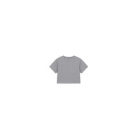 Basic Girls T Shirt Solid Grey Melange