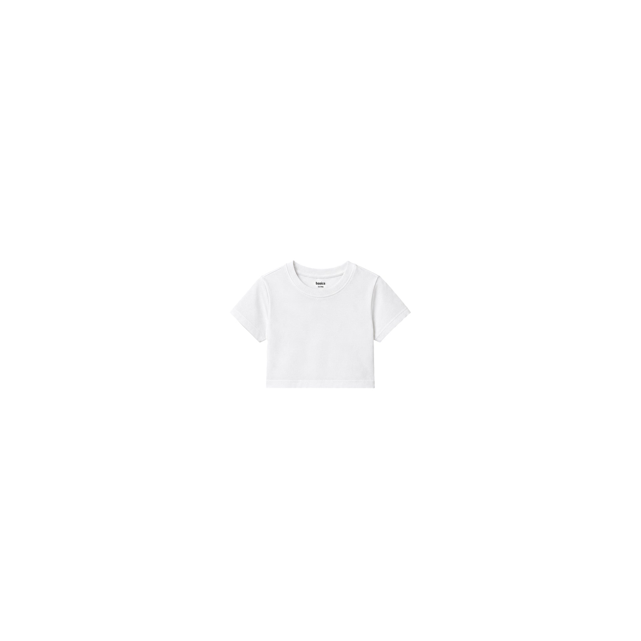 Basic Girls T Shirt Solid White