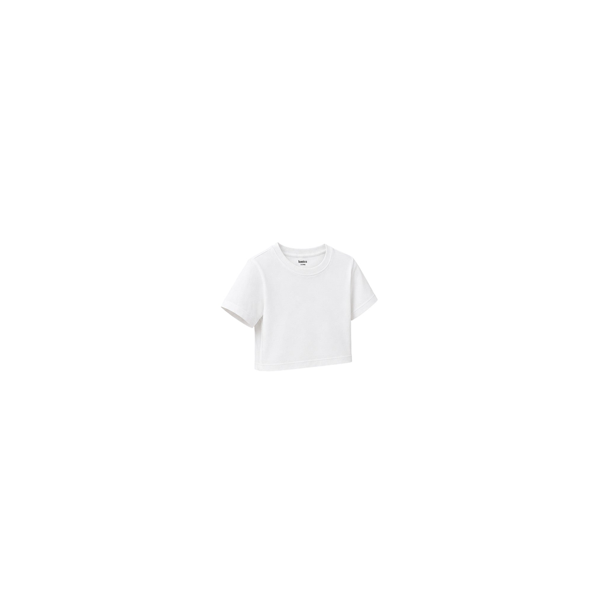 Basic Girls T Shirt Solid White
