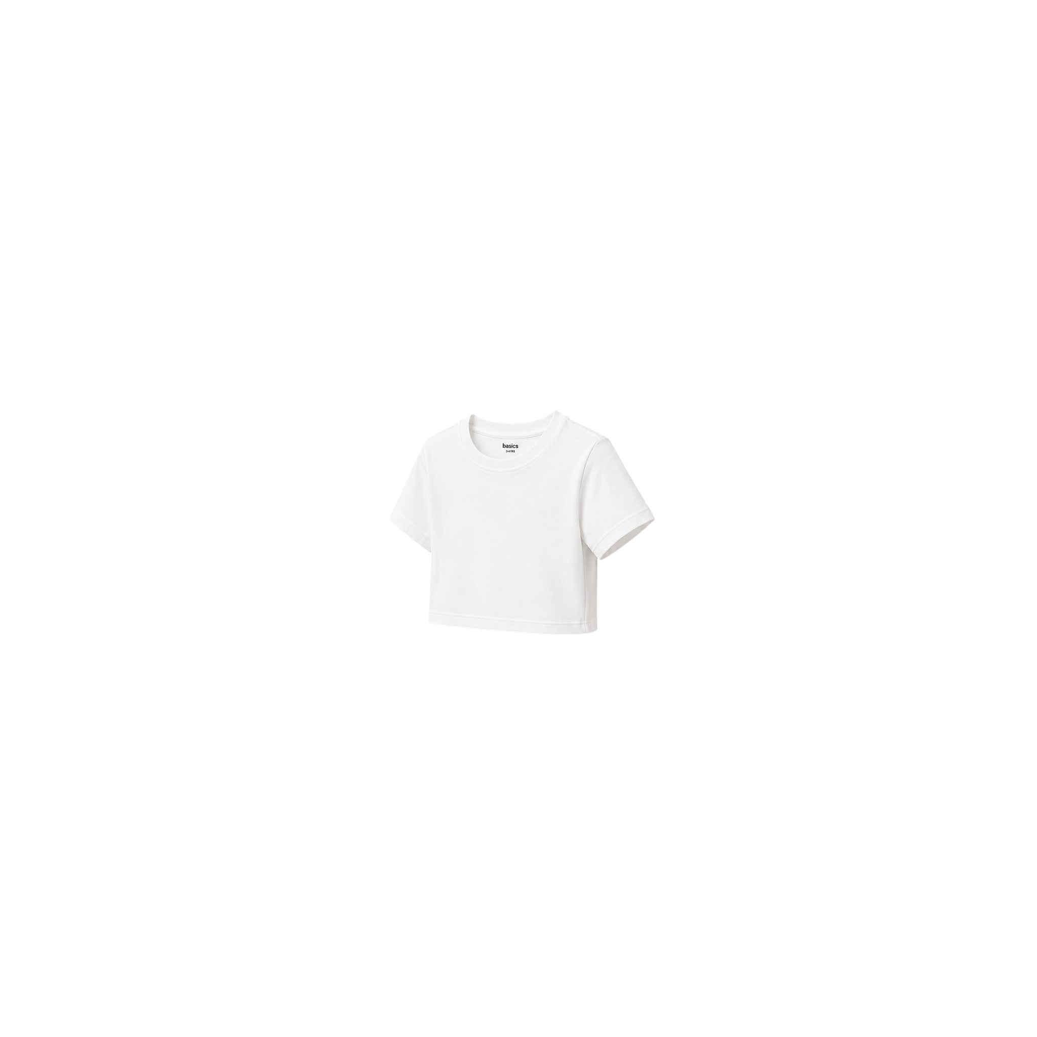 Basic Girls T Shirt Solid White