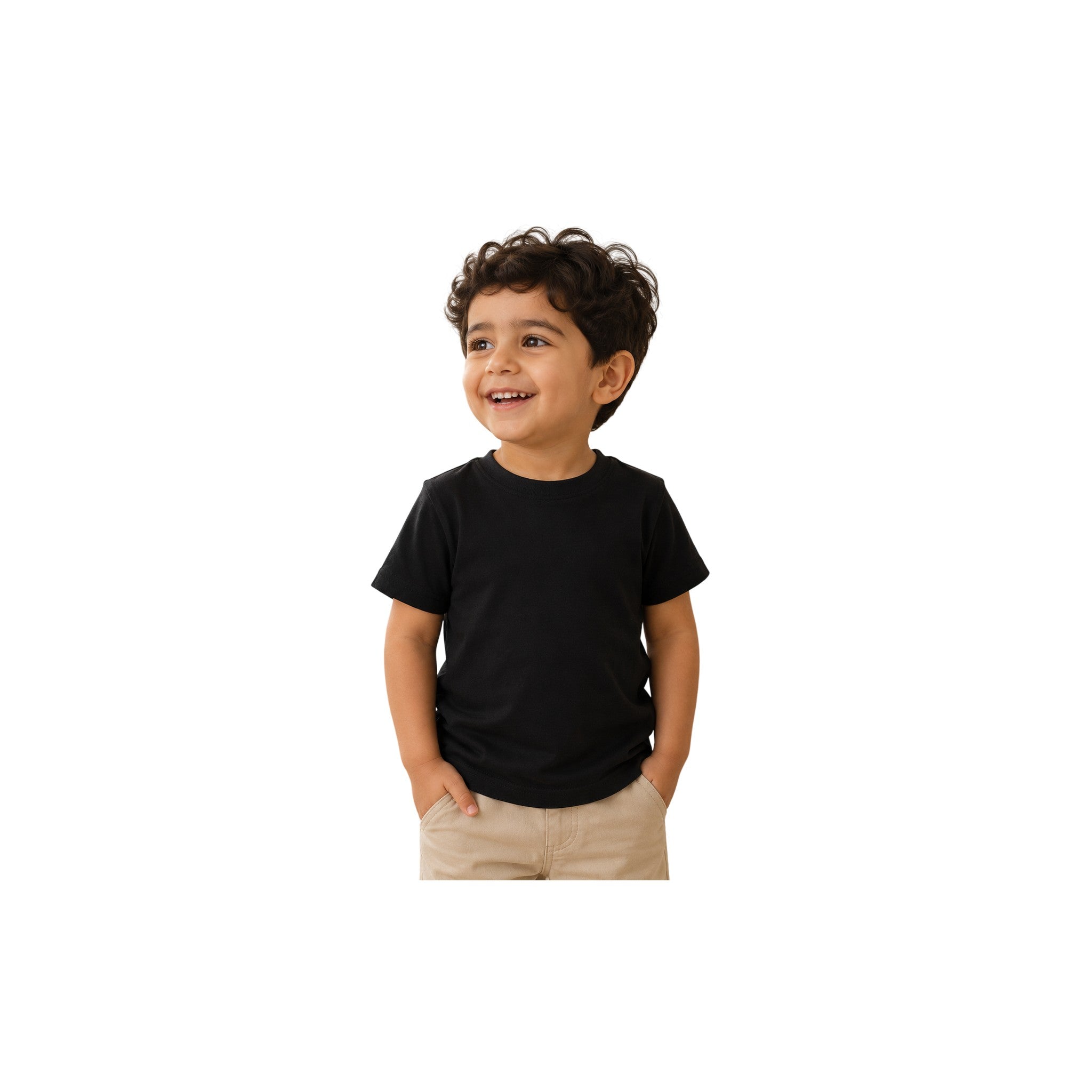 Basic Boy Tee Solid Black 2 - 3Y