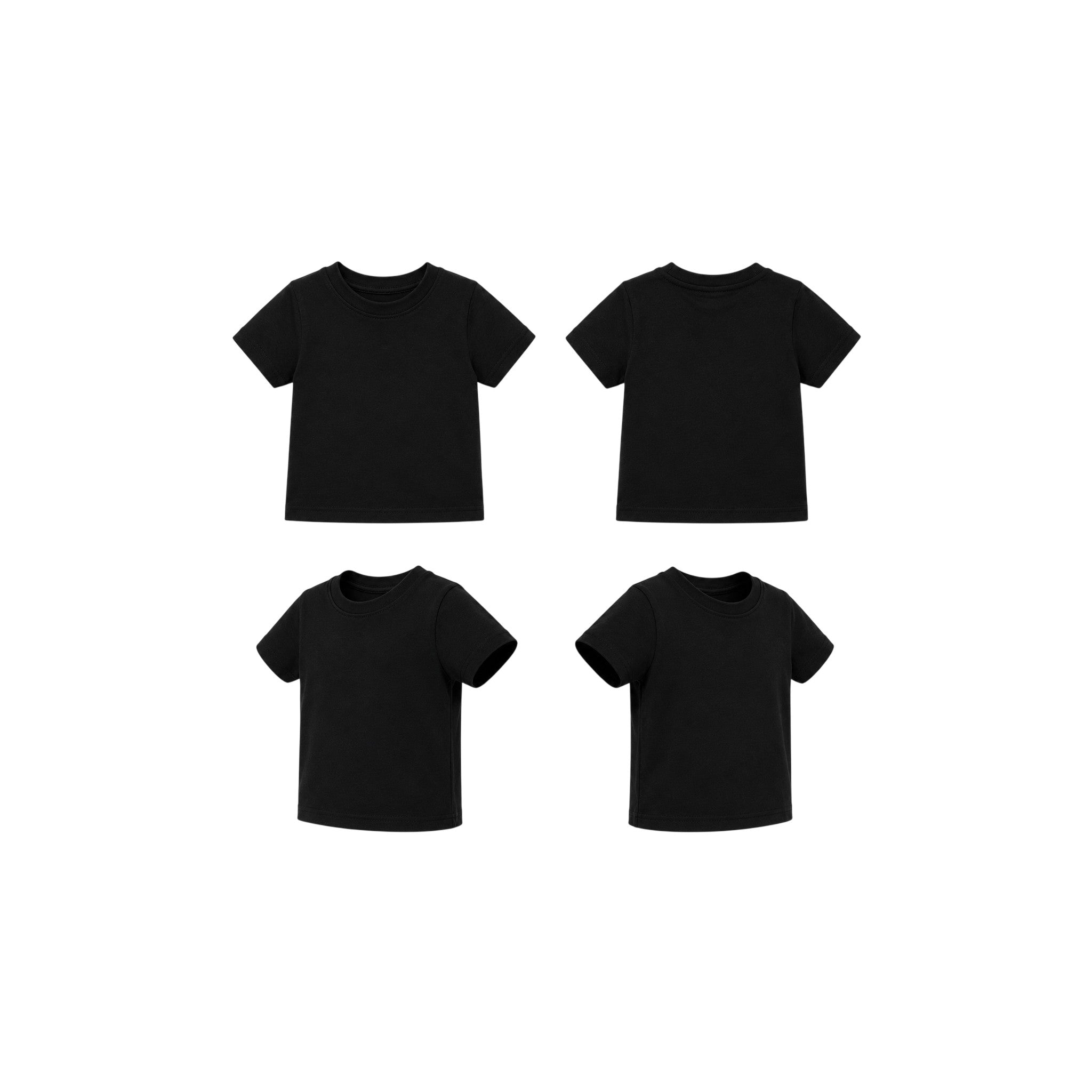 Basic Boy Tee Solid Black 5 - 6Y