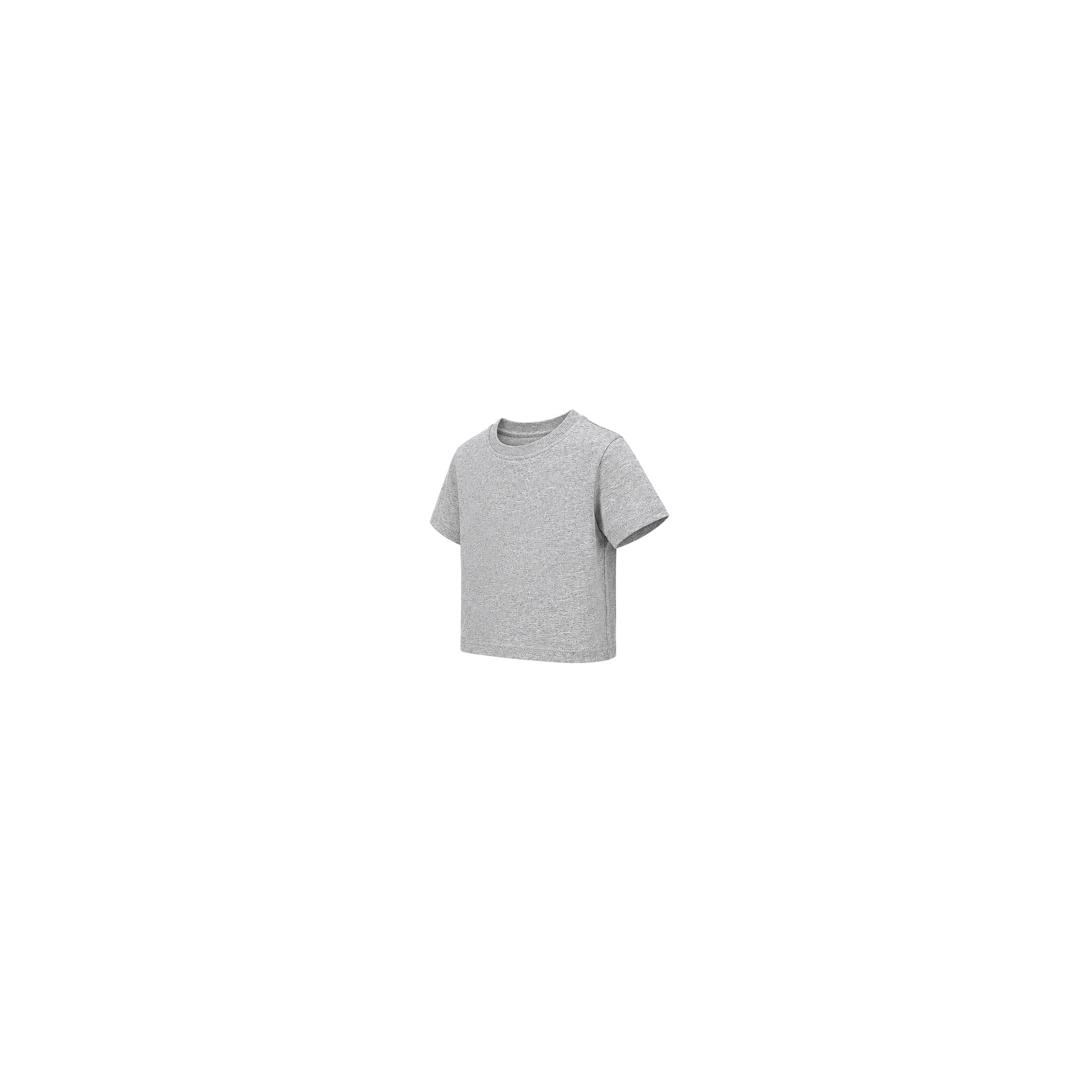 Basic Boy Tee Solid Grey Melange 2 - 3Y