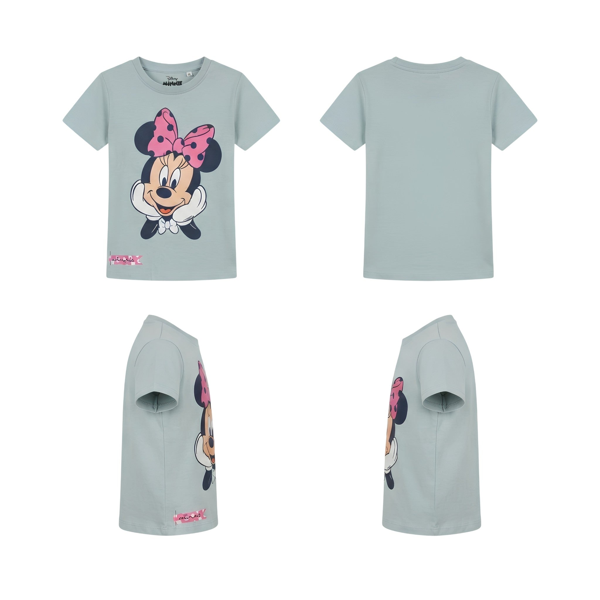 Girls Character Tee Minnie Kids Tops Lt Blue 5 - 6Y