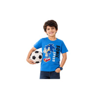 Boys Character Full Pj Set Sonic Blue Size 2