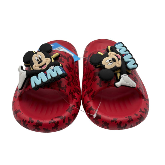 Boys Character Slides Mickey Red 28