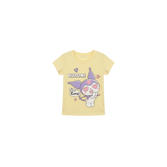 Girls Character Tee Kuromi Yellow Size 1