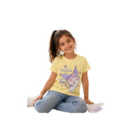 Girls Character Tee Kuromi Yellow Size 1