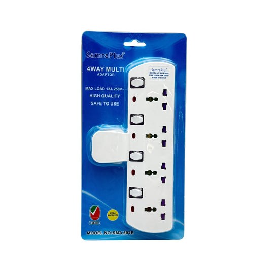 Samraplus 4 Way T Socket Esma Power Cords and Extensions