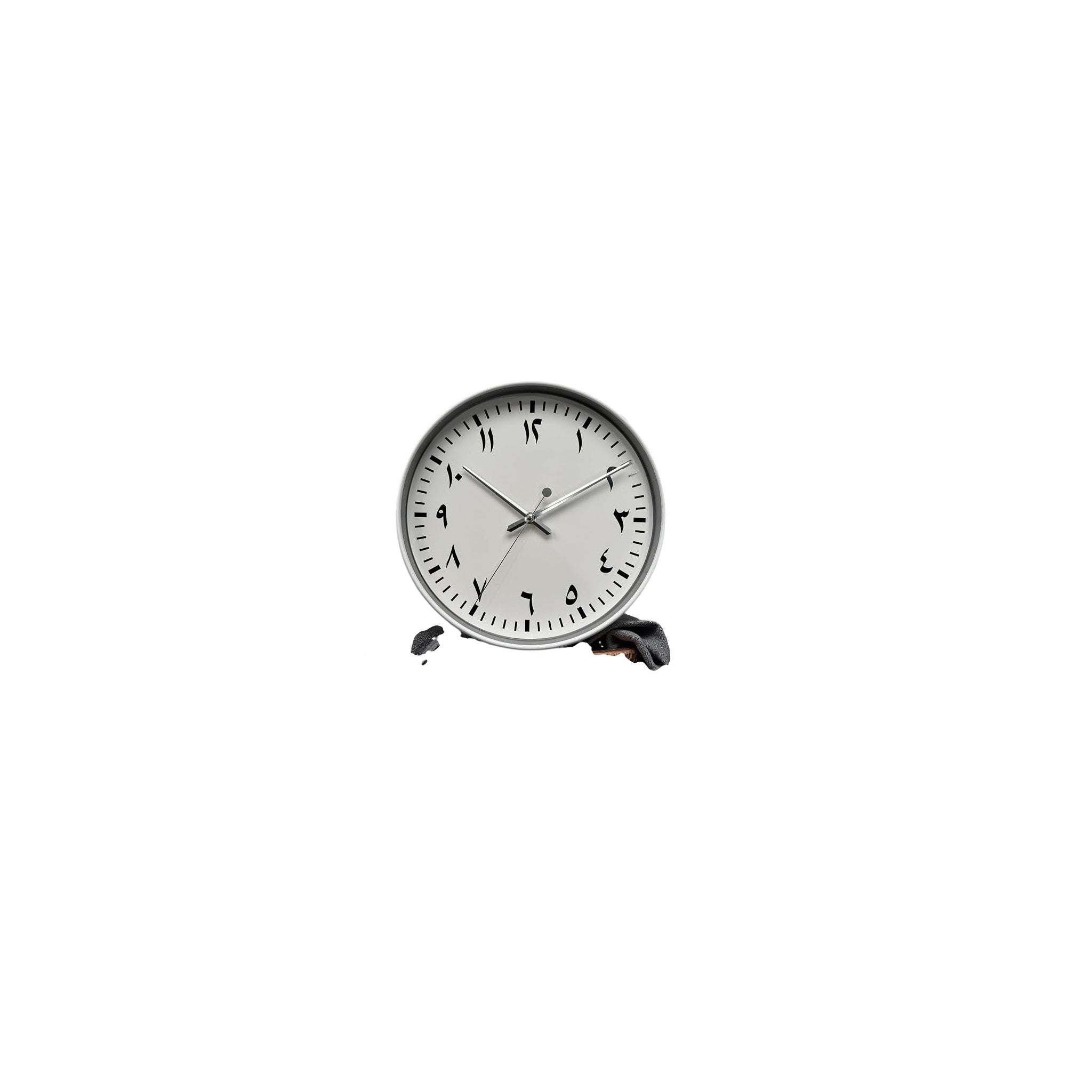 Orchid Black Arabic Numbers Wall Clock 30 cm