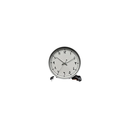 Orchid Black Arabic Numbers Wall Clock 30 cm