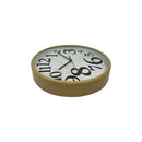 Orchid Black Wood Effect Wall Clock 30 cm