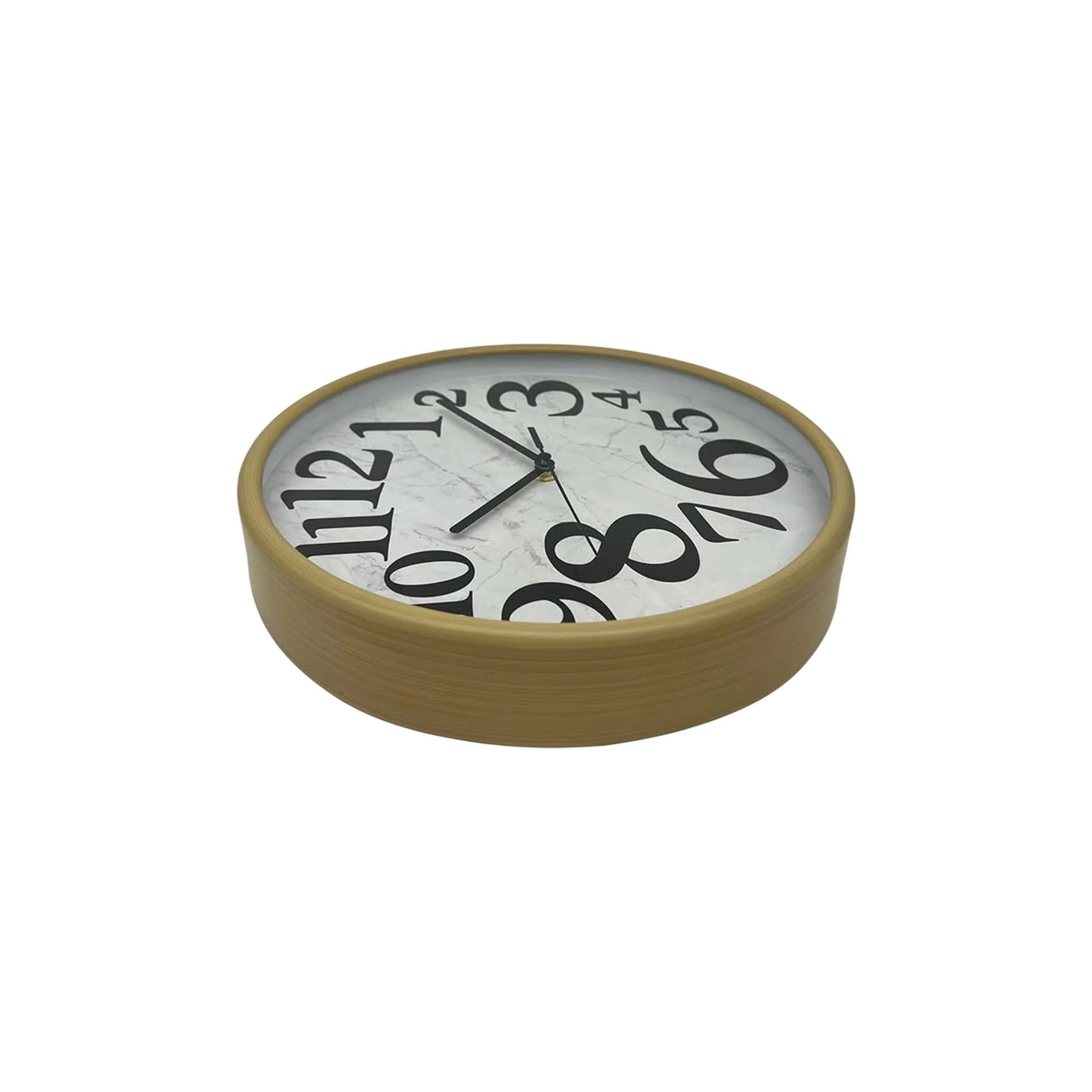Orchid Black Wood Effect Wall Clock 30 cm