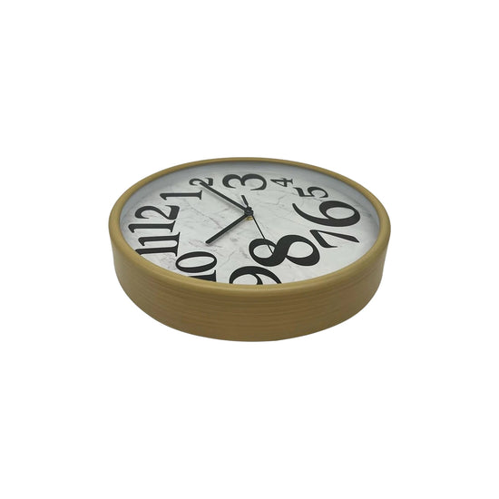 Orchid Black Wood Effect Wall Clock 30 cm