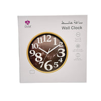 Orchid Black Wood Effect Wall Clock 30 cm