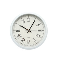 Orchid White Roman Numbers Wall Clock 30 cm