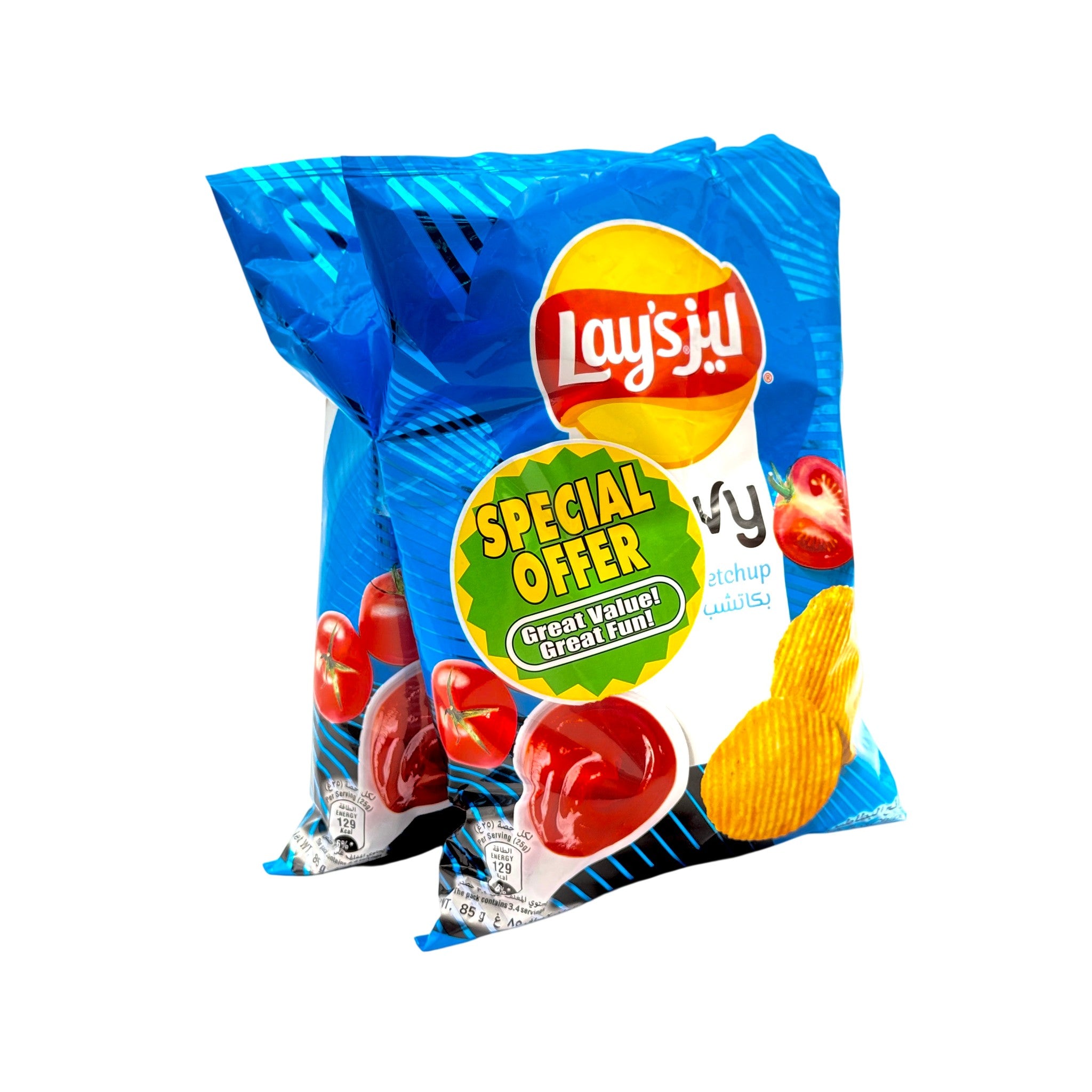 Lays Wavy Ketchup Chilli Cheese Twin Pack 2x85 gm