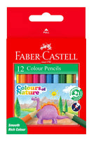 FABER-CASTELL CON COLOUR PENCILS 12COLOUR HALFSIZE