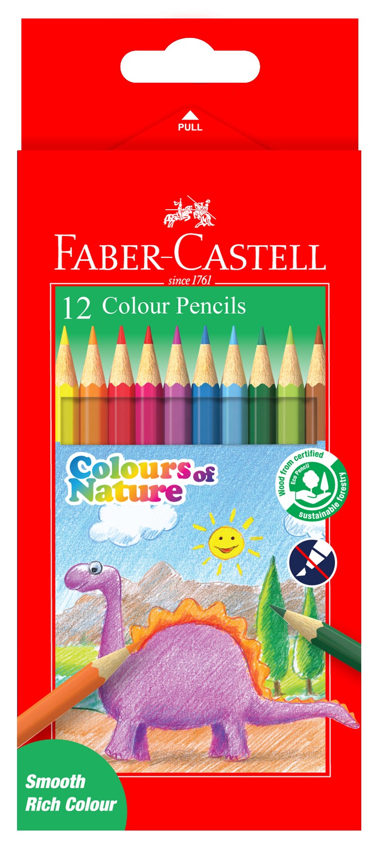 FABER-CASTELL CON COLOUR PENCILS 12 COLOUR